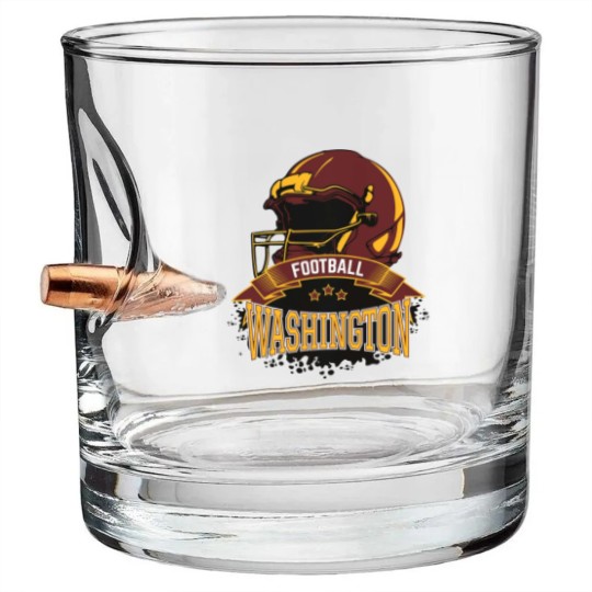 Discover Retro Washington Football Bullet Whiskey Glasses, Vintage Washington Football Bullet Whiskey Glasses