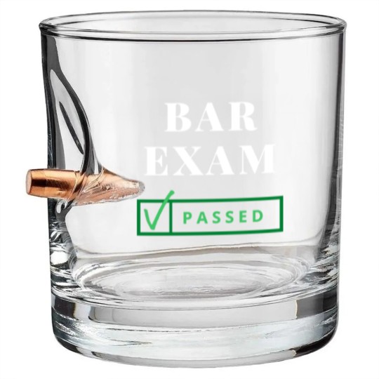 Discover BAR EXAM PASSED! Bullet Whiskey Glasses