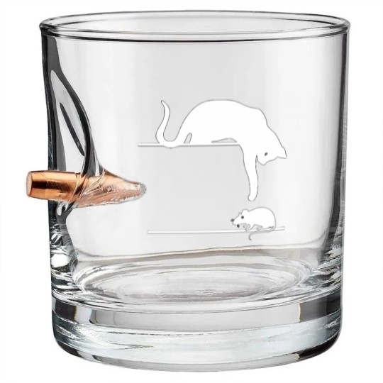 Discover Cat and mouse - Animals - Bullet Whiskey Glasses