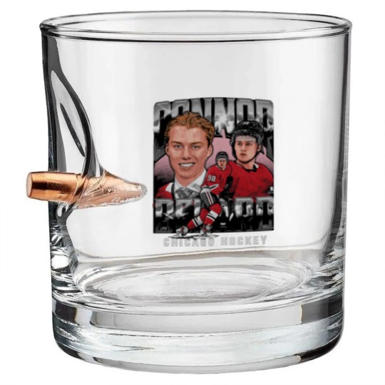 Discover Connor Bedard Chicago Vintage - Connor Bedard - Bullet Whiskey Glasses
