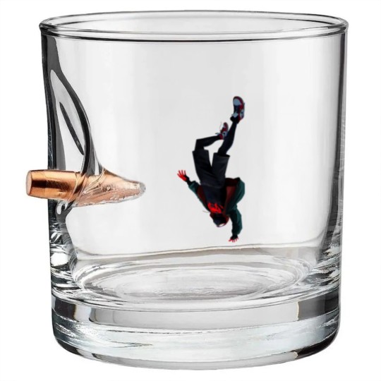 Discover Across The Spider Verse - Miles Morales Classic Bullet Whiskey Glasses