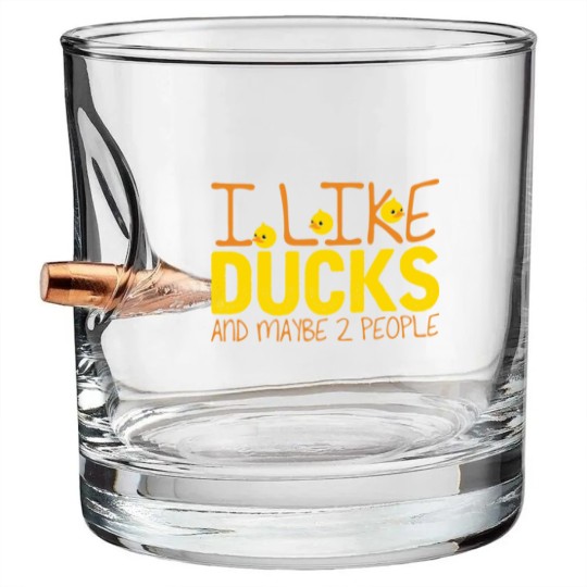 Discover Ducks Joke Pun People Duck Duckling Ducky Bullet Whiskey Glasses