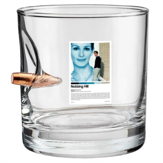 Discover Notting Hill Movie Print Bullet Whiskey Glasses