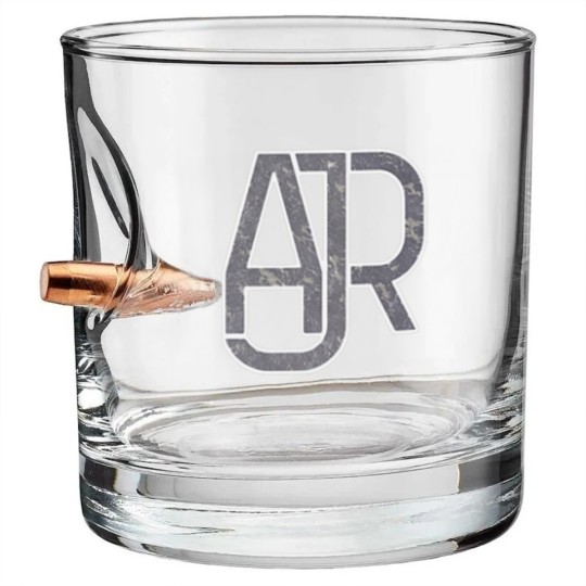 Discover AJR Marble Logo Bullet Whiskey Glasses