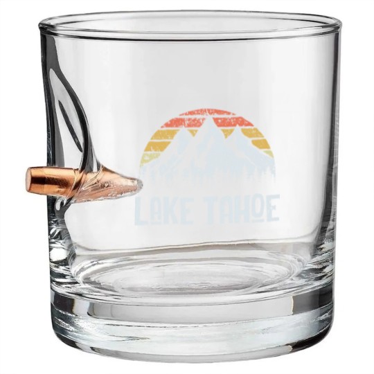 Discover Vintage Retro Lake Tahoe Bullet Whiskey Glasses