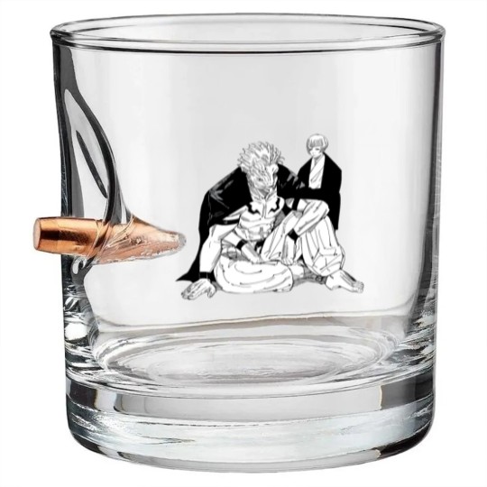 Discover sukuna true form Bullet Whiskey Glasses