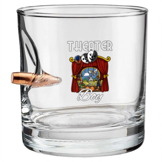 Discover Theater Boy Drama Stage Play Actor Kids Bullet Whiskey Glasses