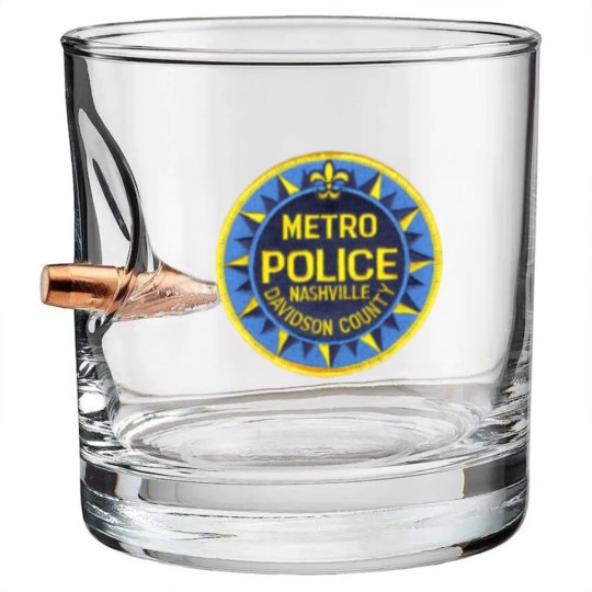 Discover Nashville Metropolitan Police | Classic Bullet Whiskey Glasses