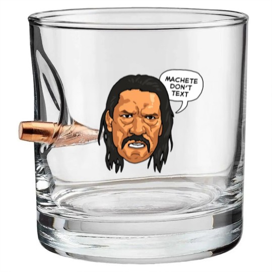 Discover Danny Trejo Sticker Bullet Whiskey Glasses