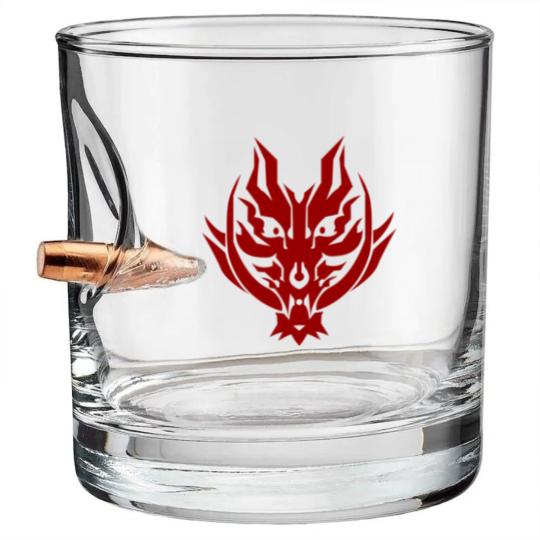 Discover GOD EATER - Fenrir Logo Bullet Whiskey Glasses