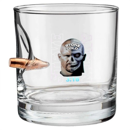 Discover Stone Cold Steve Austin Vintage 90s Bootleg Style Bullet Whiskey Glasses, Stone Cold Steve Austin Bullet Whiskey Glasses