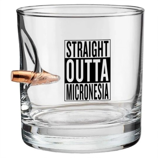Discover Micronesia Bullet Whiskey Glasses