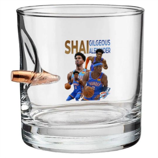 Discover Shai Gilgeous Alexander Vintage Bullet Whiskey Glasses, Durant Bullet Whiskey Glasses Vintage 90s 80s Bootleg Bullet Whiskey Glasses