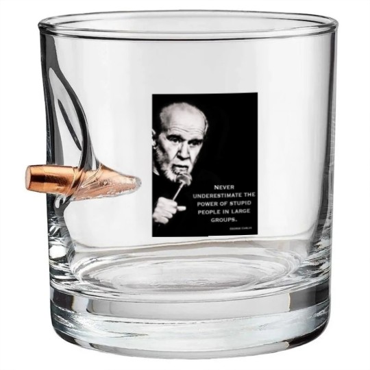 Discover George Carlin Bullet Whiskey Glasses