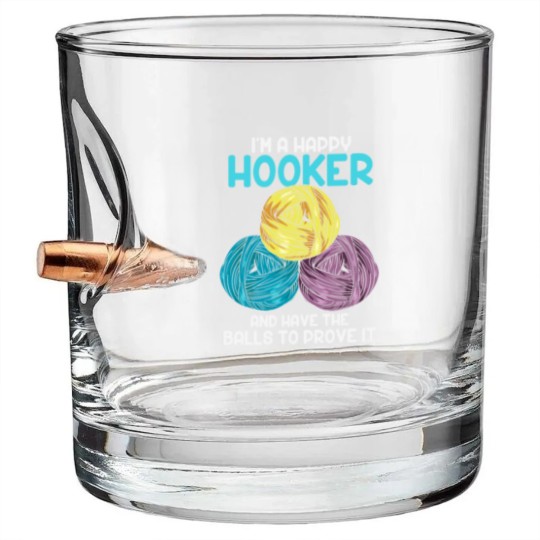 Discover Crocheting Knitting Hooker Quilting Sewing Fabric Bullet Whiskey Glasses