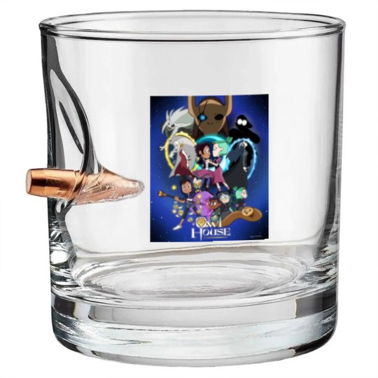 Discover the owl house poster Classic Bullet Whiskey Glasses