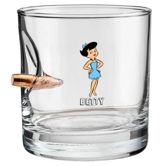 Discover The Flintstones | Betty Rubble Bullet Whiskey Glasses
