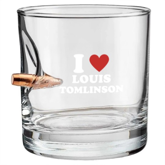 Discover I love Louis Tomlinson Bullet Whiskey Glasses Classic Bullet Whiskey Glasses