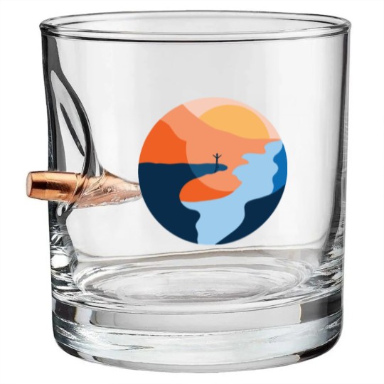 Discover Trolltunga Fjord Norway Souvenir Gift Bullet Whiskey Glasses
