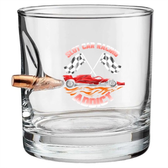 Discover Slot Car Racing Addict Slotcar - Slot Car Racing - Bullet Whiskey Glasses