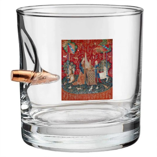 Discover Lady and Unicorn Medieval Tapestry Bullet Whiskey Glasses