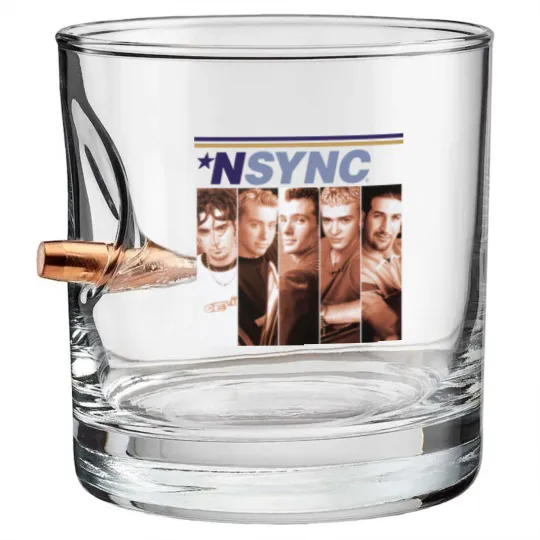 Discover Vintage NSYNC Boxes White Bullet Whiskey Glasses Gift For Men Women S-3XL