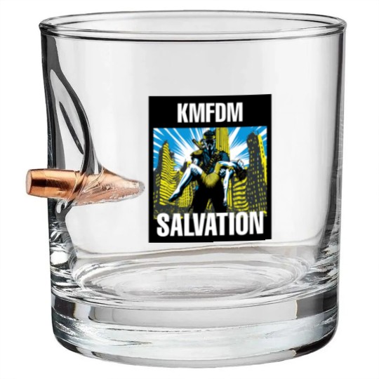 Discover salvation  KMFDM Bullet Whiskey Glasses