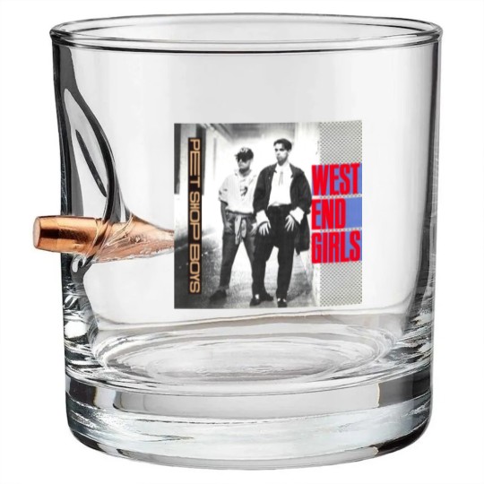 Discover Pet Shop Boys Unisex Bullet Whiskey Glasses: West End Girls