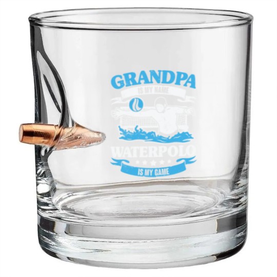 Discover Grandpa Is My Name Waterpolo Is My Game Bullet Whiskey Glasses