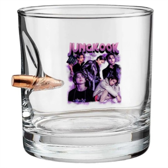Discover Jungkook Bullet Whiskey Glasses, Jungkook Vintage Style Bullet Whiskey Glasses, Jungkook Vintage Unisex Bullet Whiskey Glasses
