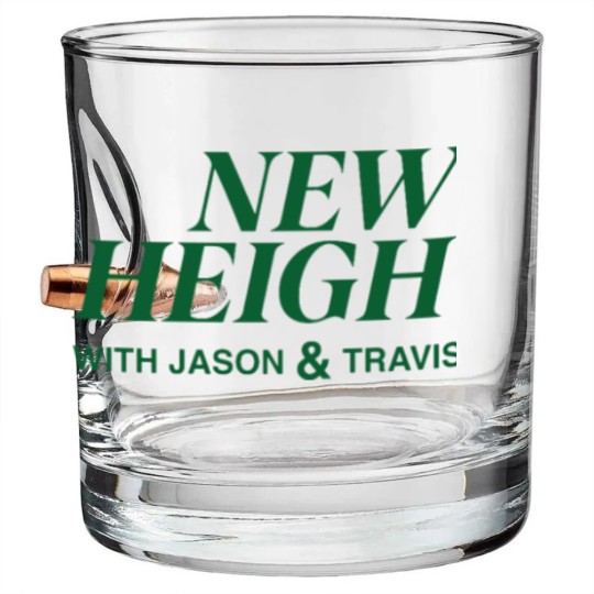 Discover New Heights Merch New Heights Podcast Bullet Whiskey Glasses
