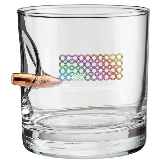 Discover Infinity math symbol Bullet Whiskey Glasses