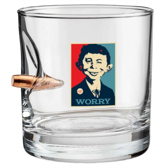 Discover WHAT ME WORRY Bullet Whiskey Glasses
