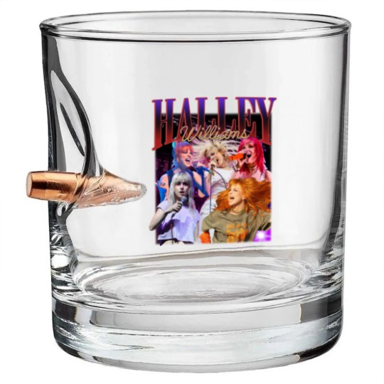 Discover Paramore Rock Band 2023 Vintage Bullet Whiskey Glasses, HAYLEY Williams Homage Bullet Whiskey Glasses