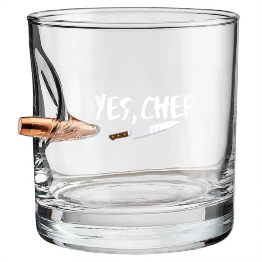 Discover Chef Yes Chef Bullet Whiskey Glasses