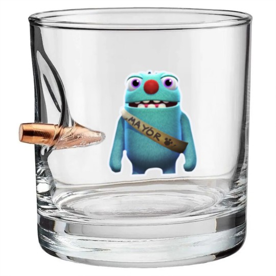Discover Filbo Fiddlepie Bugsnax MayorCatch All The Snax In Your Trap Tri-blend Bullet Whiskey Glasses