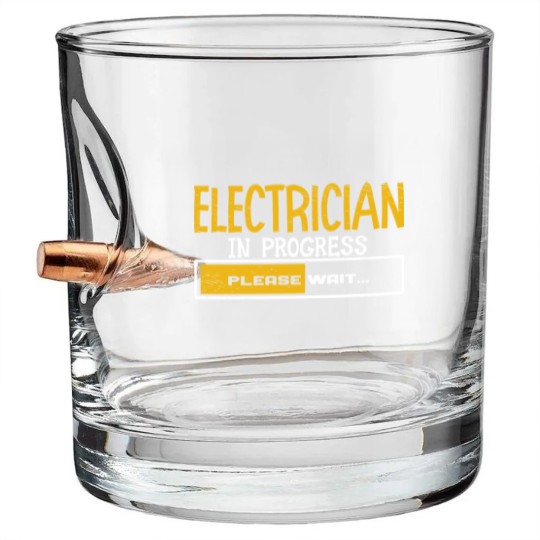 Discover Electrician Apprentice Loading Journeyman Bullet Whiskey Glasses