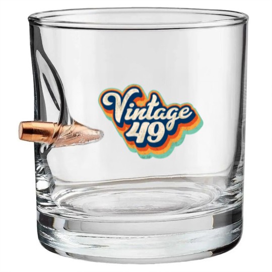 Discover Vintage 49 milestone design Bullet Whiskey Glasses