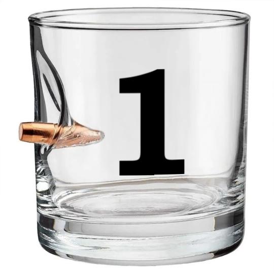 Discover number - 1 - one Bullet Whiskey Glasses