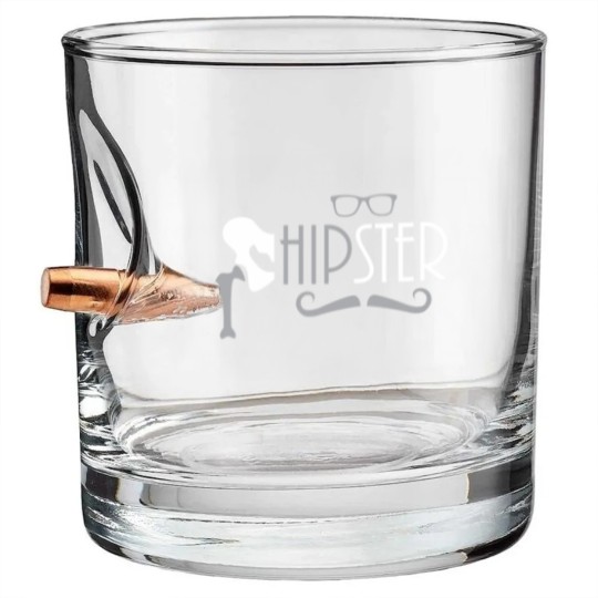 Discover Funny Hipster Hip Replacement Surgery Recovery Bullet Whiskey Glasses