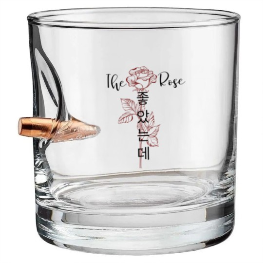 Discover Vintage Retro The Rose Kpop Bullet Whiskey Glasses, The Rose World Tour Bullet Whiskey Glasses