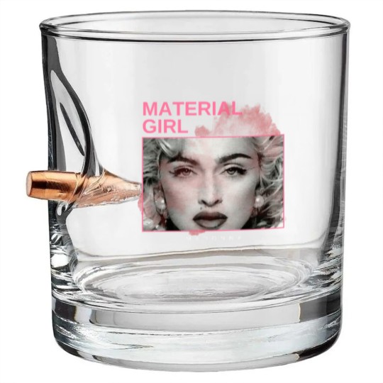 Discover material girl - vintage minimalism Bullet Whiskey Glasses
