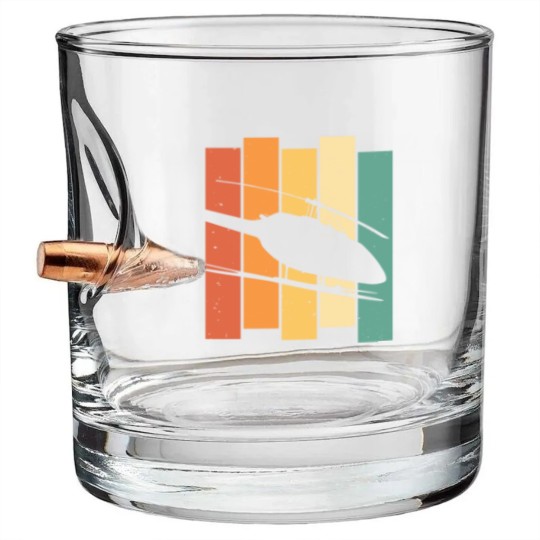 Discover Bell Jetranger Pilot Aviator Helicopter Aviation Bullet Whiskey Glasses