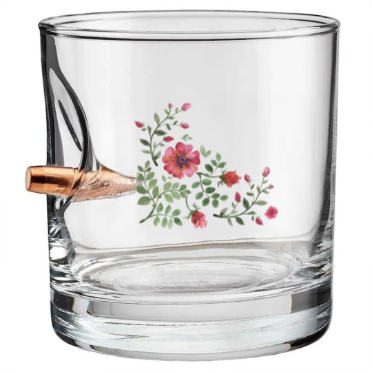 Discover Floral #030 - Floral - Bullet Whiskey Glasses