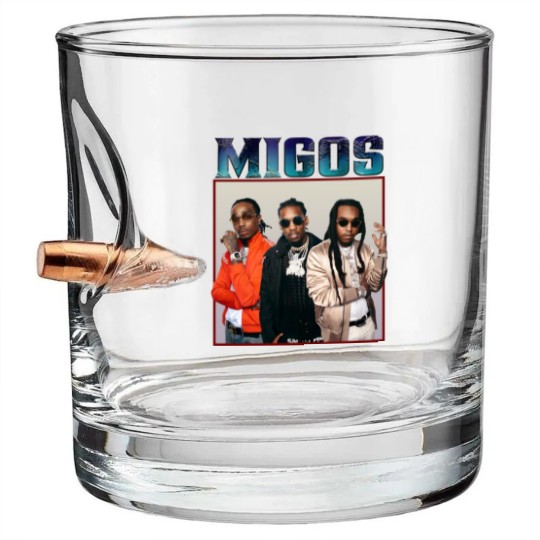 Discover Migos Vintage Raptee Bullet Whiskey Glasses - Migos Bullet Whiskey Glasses, Migos Tour, Takeoff Bullet Whiskey Glasses, Music Bullet Whiskey Glasses, Gift for Fan