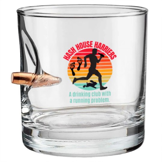 Discover Hash House Harriers T 3 Bullet Whiskey Glasses