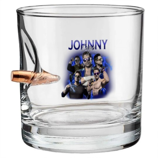 Discover Johnny Cage Mortal Kombat 1 90s Bullet Whiskey Glasses, Bootleg Movie Fighting Games Vintage Y2K Bullet Whiskey Glasses