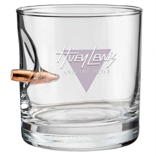 Discover 80s Huey Lewis and the News 1984 Sports Tour Rock Bullet Whiskey Glasses
