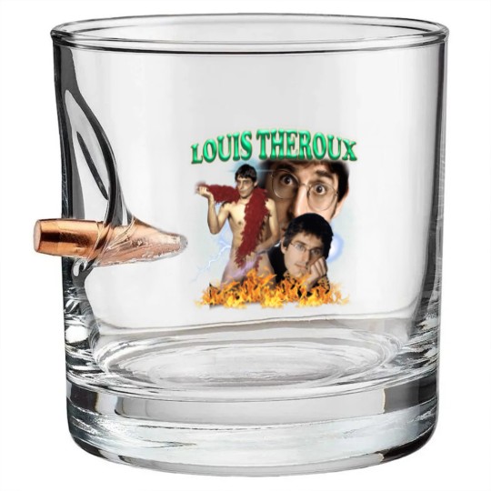 Discover Louis Theroux Wavey Bullet Whiskey Glasses