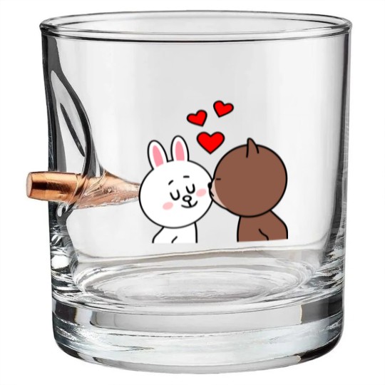 Discover Brown Bear Cony Bunny Rabbit The Kiss Bullet Whiskey Glasses